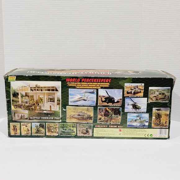 World Peacekeepers Combat Black Helicopter 2 Figures 1:18 Scale Power Team Elite - Picture 7 of 14